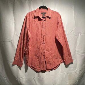 Banana Republic Men's orange Plaid Button Down Shirt